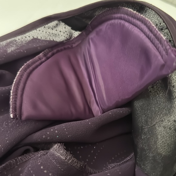 R & M Richards Size LP Purple Sheer Sparkly Over Shirt Pretty Brooch like Clasp - Picture 7 of 8